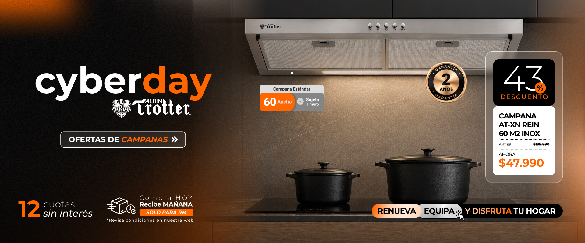 Oferta Cyber Campana Rein 60 Albin Trotter